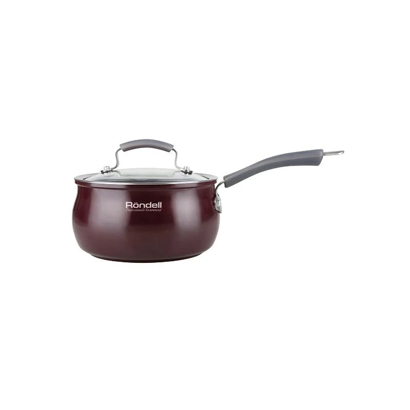 Ковш с крышкой Rondell RDA-564 (Объем 2.3 л диаметр 18 см подходит для всех видов плит