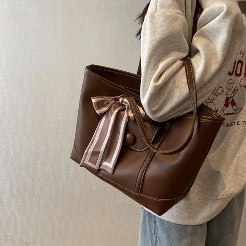 Fashion Shoulder Bag Casual Top Handle Bag Women Simple Large Capacity Tote Bag