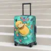 Game Pokemon Psyduck Printed Suitcase Cover Vacation Business Useful Luggage Supplies Protection 1