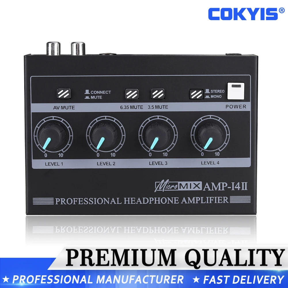 4-Channel Headphone Amplifier AMP-i4 Chargeable