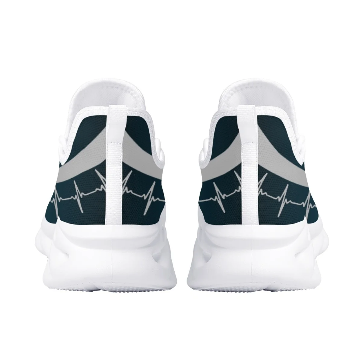 INSTANTARTS 2023 Nurse Shoes Summer Breathable Mesh Sneakers EMT EMS Pattern Platform Shoes for Women Paramedic Flats Zapatillas