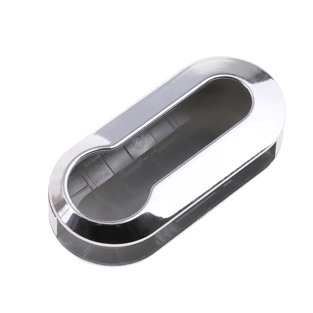 New Silver Foldable Remote Flip Key Shell Case Fiat 500 Car