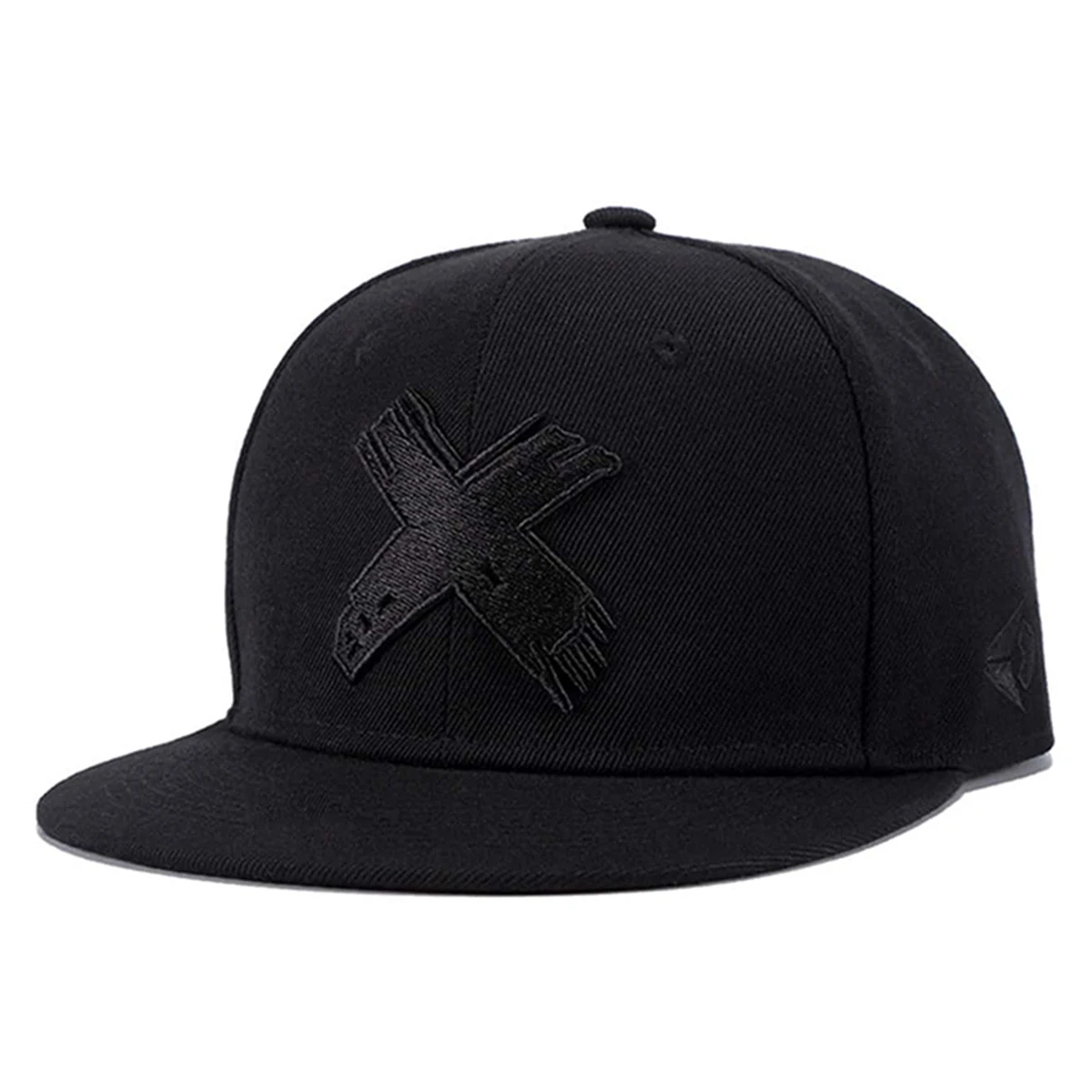 Unisex X-Buchstaben-Stickerei Hip-Hop-Hüte Frühling Herbst Verstellbare Lässige Snapback-Baseballkappen Outdoor-Sonnenschutzhut – Detail 5