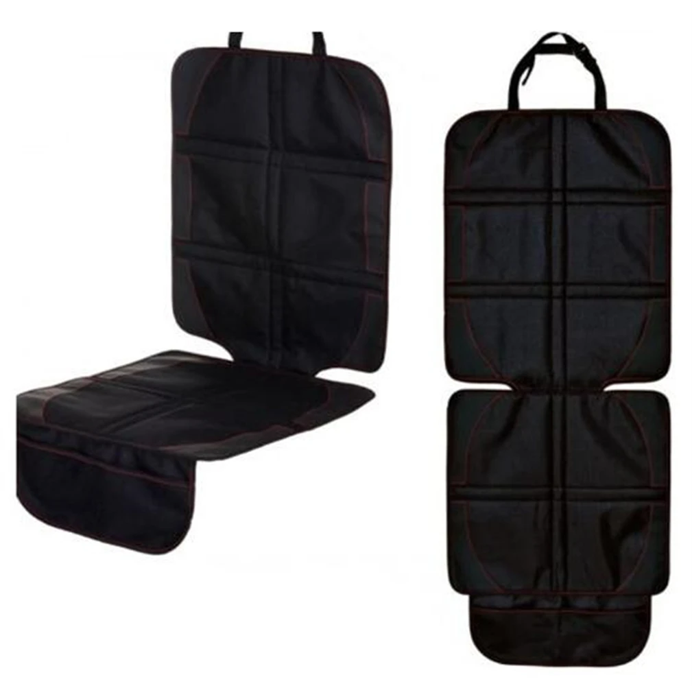 

Новая роскошная кожаная Защита для автомобильного сиденья Чехол для детского или детского сиденья Легкая очистка защита для сиденья безопасная противоскользящая универсальная черная