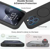 Soft Wireless Charge Microfiber Magnetic Case for iPhone 16 15 14 13 12 11 Pro Max Plus Lens Protector Compatible Colorful Cover 2