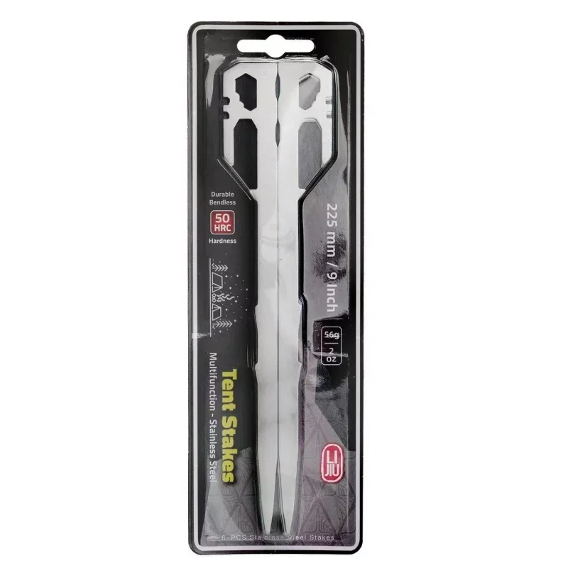Stainless steel tent nails outdoor camping nails fixed stakes hiking camping supplies 1 piece/pack