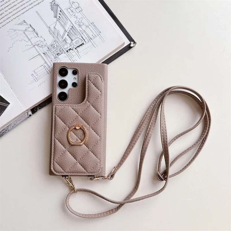 Elegant Crossbody Wallet Phone Case with Card Holder Cover