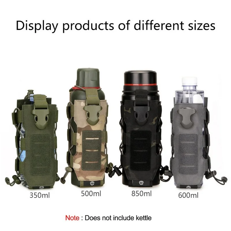 Tactical Climbing Mountaineering Hiking Camping Travel Molle Nylon Bag Water Bottle Holder Camping Equipment 3