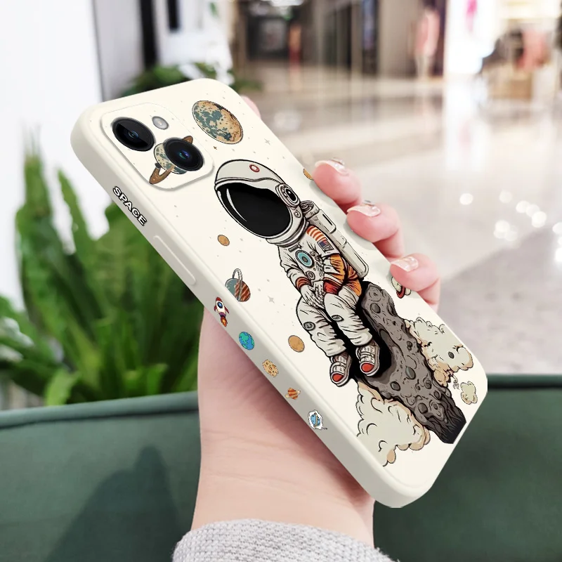 Saturn-Themed Adorable Kids' Silicone Phone Case