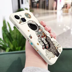 Saturn-Themed Adorable Kids' Silicone Phone Case for iPhone 12 (White 1)