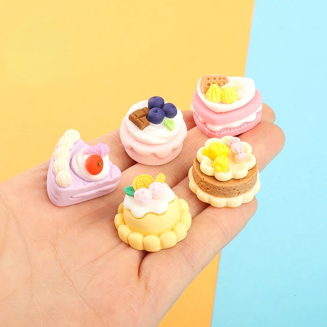 10Pcs Cute Candy Rainbow Box Resin Craft Simulation Fake Food 1/12  Miniature Dollhouse Kitchen PlayCraft For Dolls Accessories - AliExpress