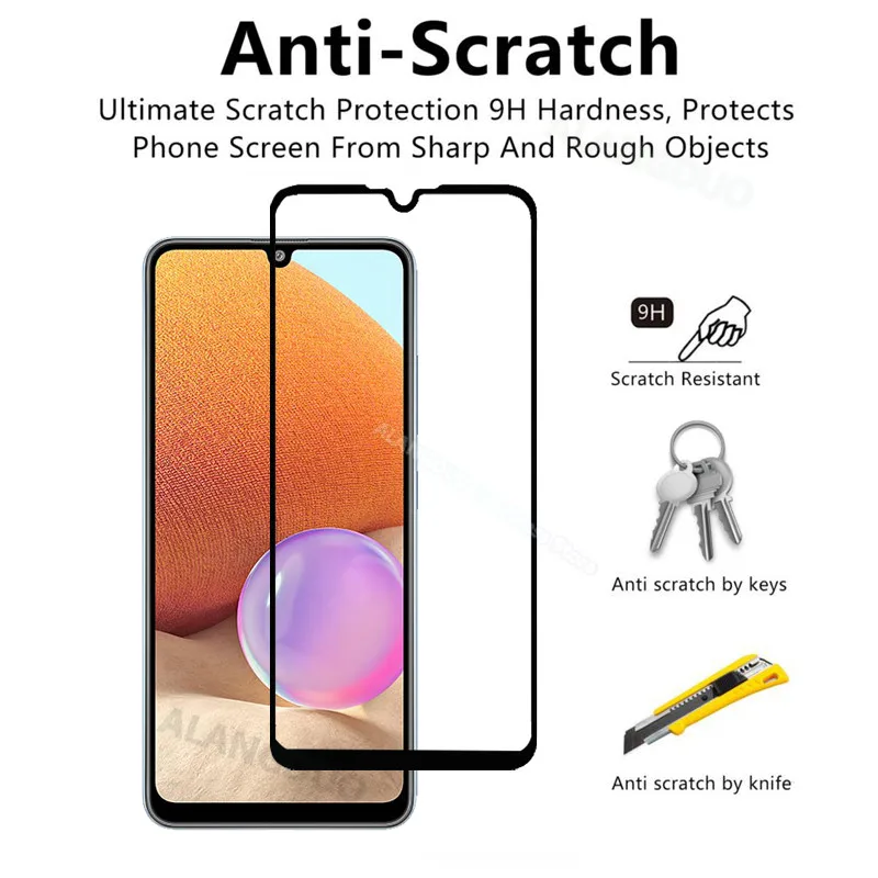 phone tempered glass A32 Tempered glass for samsung Galaxy A32 A53 A73 A12 A22 23 camera lens screen protector for samsung a 32 A52 A72 M32 a71 glass mobile protector