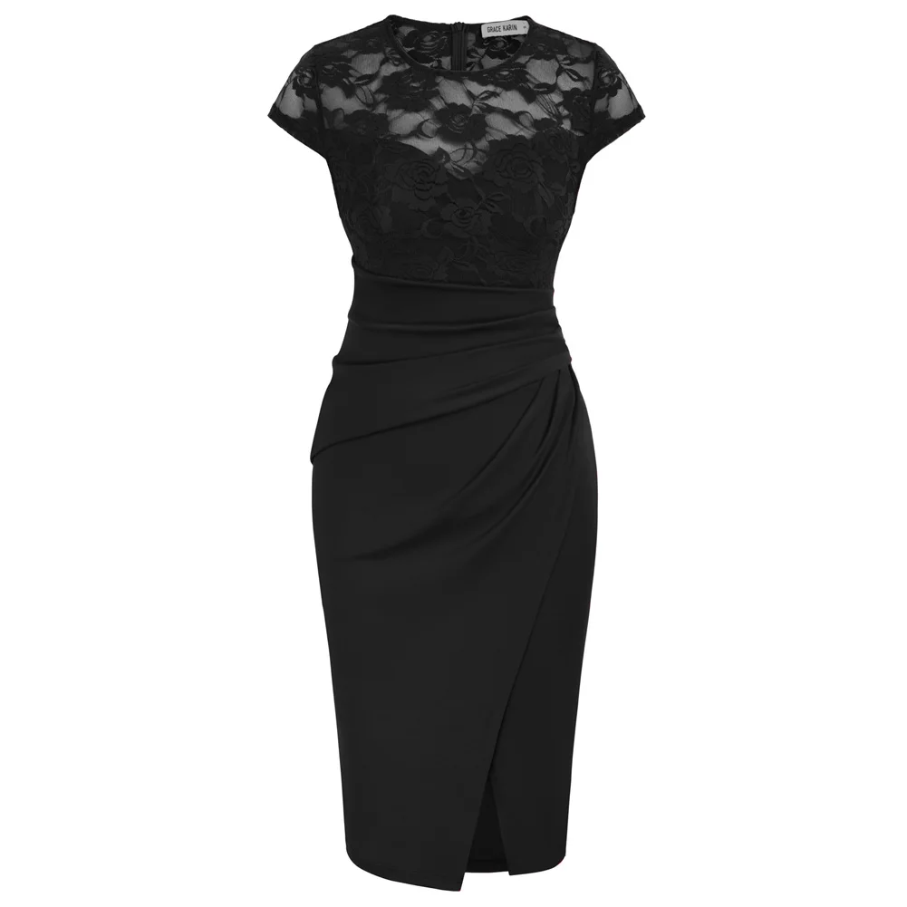 Grace Karin-Vestido corto ajustado para mujer, prenda elegante de