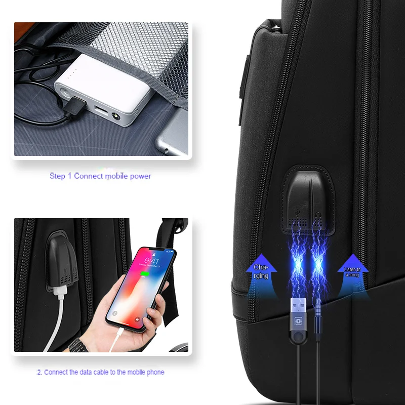 Trendy Men's Waterproof Sports Bag Multifunctional Travel School Bag Computer Bag High-end Casual Backpack Women's Backpack