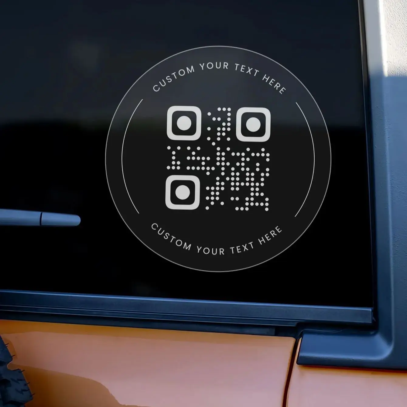 1/50/100개 맞춤형 QR 코드 원형 스티커, 어떤 텍스트/이미지로든 인쇄 가능하며, 파티, 라벨 및 포장에 적합합니다.
