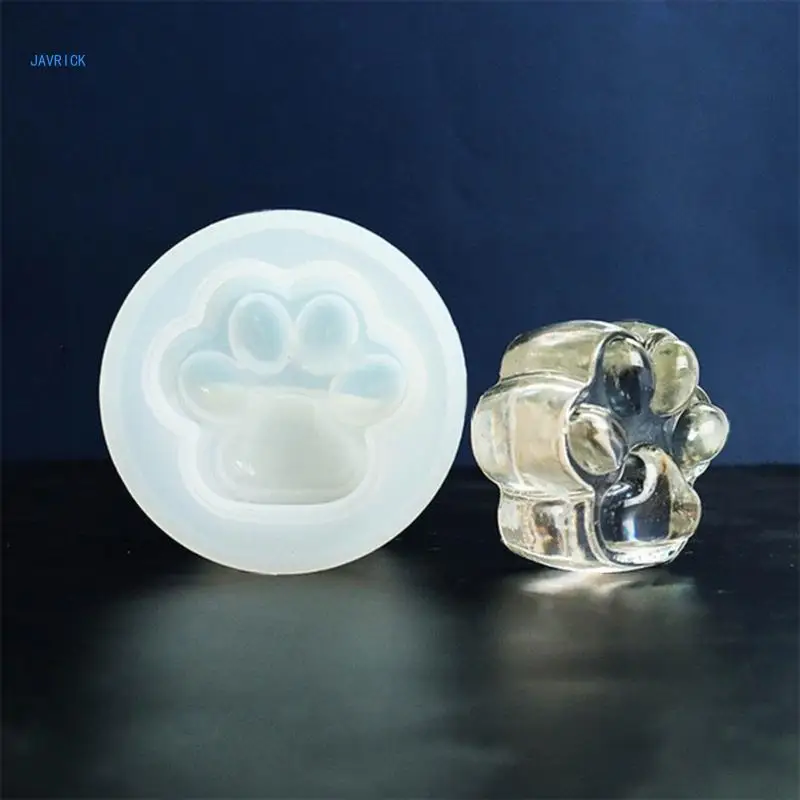 3D Animal Paw Print Silicone Mold Epoxy Resin Mold for DIY Craft Jewelry Making