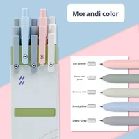 5 Color Gel Pen Set Soft Touch Quick Dry Smooth 5 Pcs Set Morandi Color Kit Student Writing Pens For Study Stationery Supplies 1