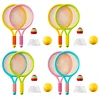 Kids Badminton Rackets Set Lightweight Children Tennis Badminton Toy Children Tennis Racquets With Balls For Family Game