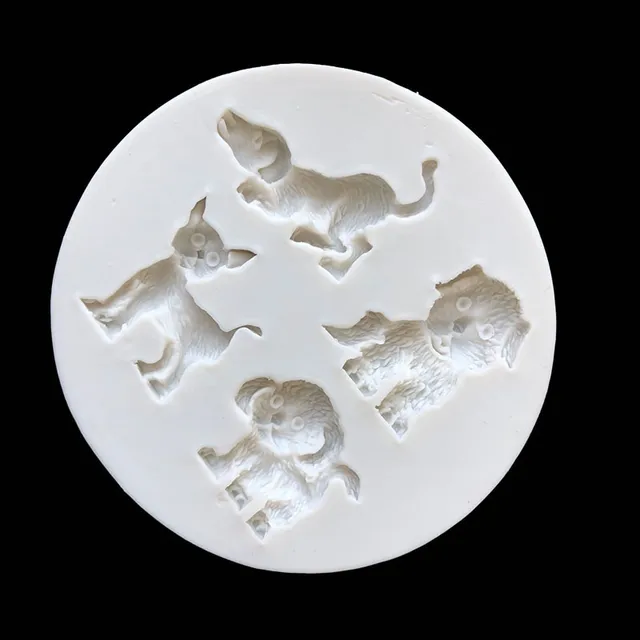 Dog Pet Shape Fondant Silicone Mold