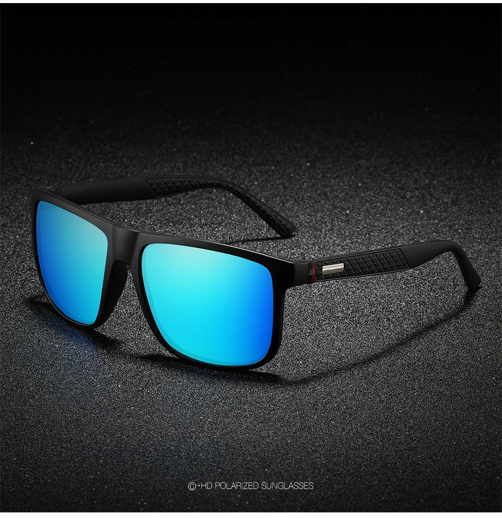 Mode Vintage Quadrat Sonnenbrille Männer Frauen Luxus Marke Designer männer Sonnenbrille Fahren Angeln UV400 Brillen Mann – Detail 4