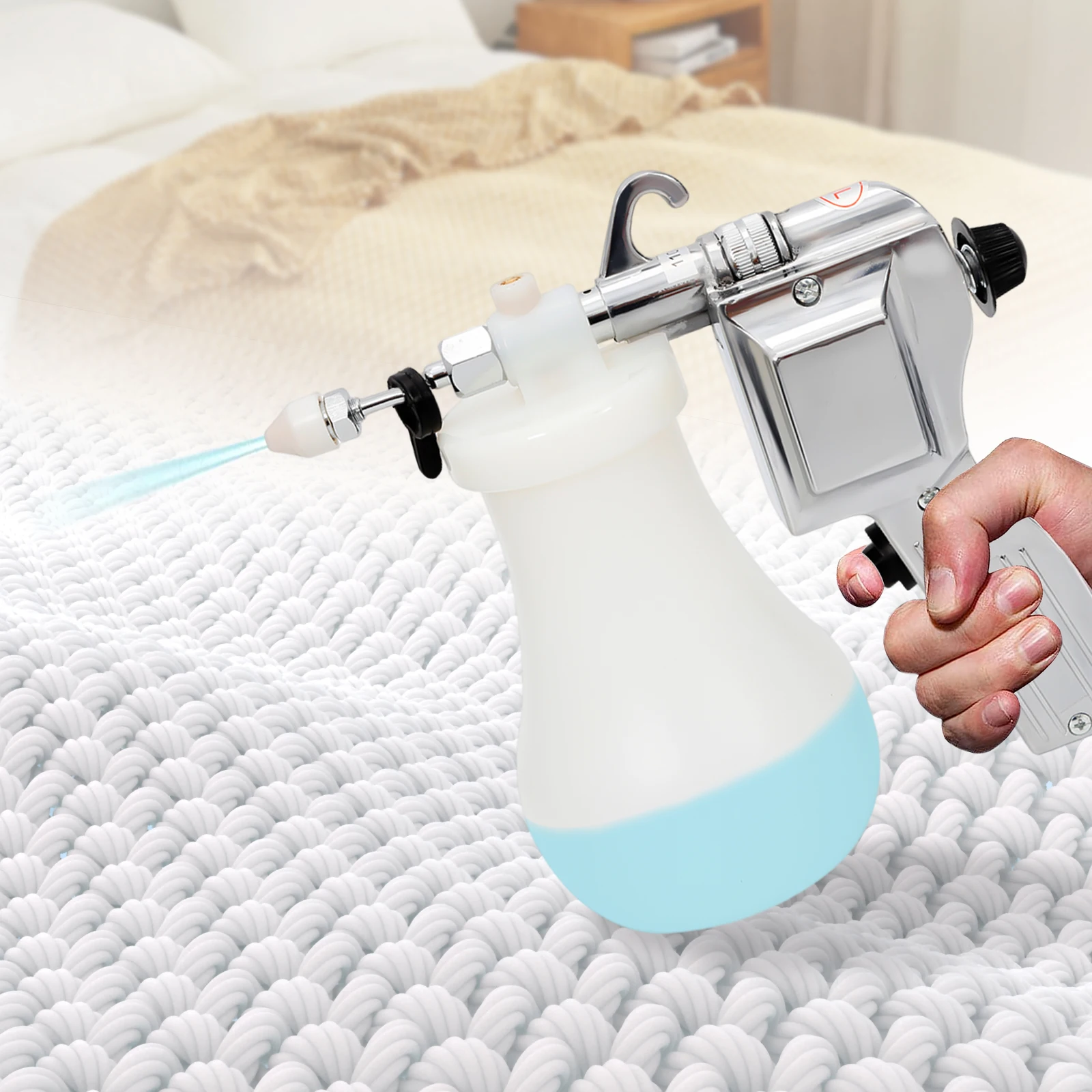 Textile Spot Cleaning Spray Gun 110V  Adjustable Nozzle