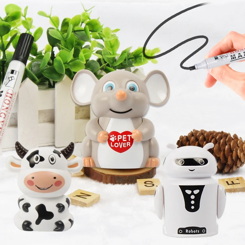 Follow Any Drawn Line Magic Pen Inductive Mouse Cow Robot Model Children Kids Toy With Sound And Light Children Gift 5