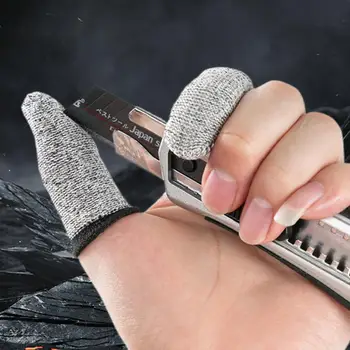 Cut Resistant Finger Guards Breathable Thumb Protector 5-Grade Cut Protection 2X Fingertip Guards For Work Kitchen Garden 1