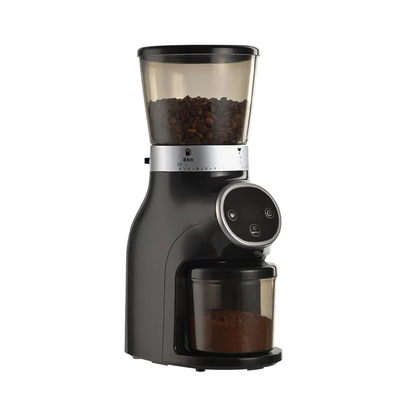 Coffee Grinder 1PC Cone Wheel Smart Batch LCD Digital Display Flavouring Chinese Herbal Italian Coffee Grinder Home Commercial 6