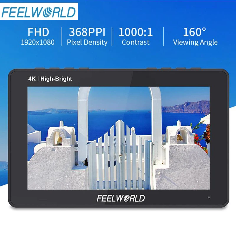FEELWORLD F5 PROX 5.5 Inch 1600nit High Bright Touch Screen DSLR Camera Field Monitor 4K Monitor