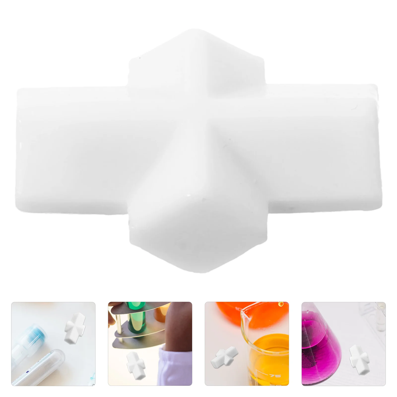 Magnetic Stir Tool Laboratory Stir Mixer Experiment PTFE Magnet Bar Stick Magnetic Stirring Rod Tool