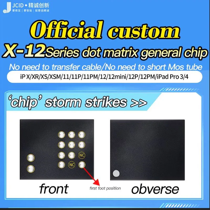 Jc Dot Projector Flex Cable Per Iphone X Xr 11 12 Pro Max 12 Mini Ipad Pro 3/4 Jcid Face Id Programmer Dot Projector Leggi Scrivi