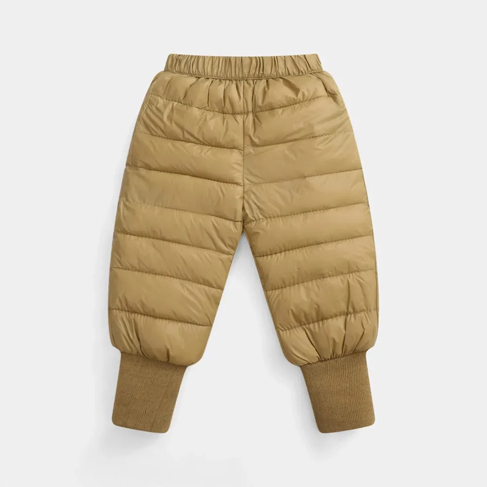Boys Girls Down Cotton Pants Padded Thick Warm Waterproof Elastic Waist Trousers Kids Baby Toddler Winter Ski Sport Clothing New