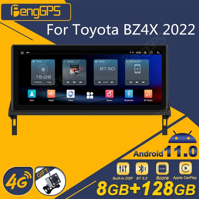 Für Toyota BZ4X 2022 Android Auto Radio 2Din Stereo Empfänger Autoradio  Multimedia Player GPS Navi Kopf
