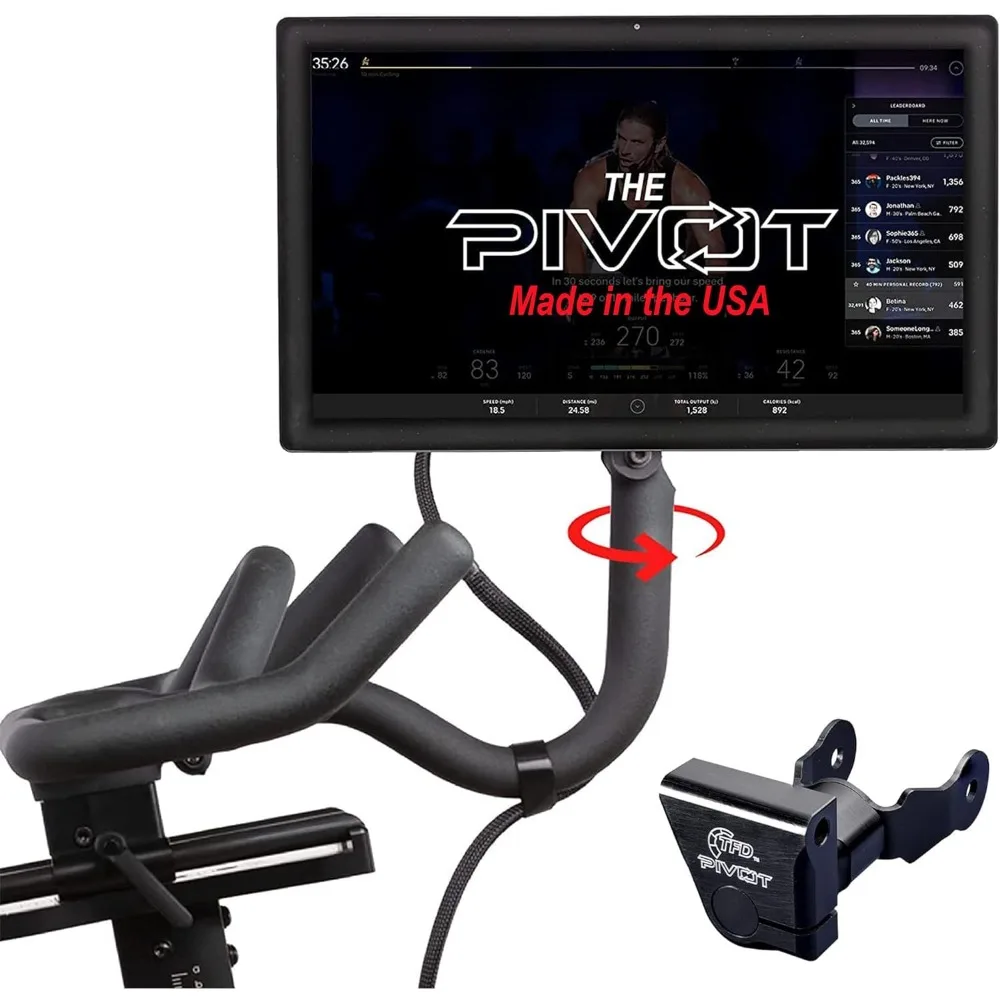 

Поворотный кронштейн для велосипедов Peloton (оригинальные модели), Сделано в США | Регулирующий монитор движения на 360 °-легко регулировать и вращать ваш