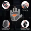 Gym Dumbbell Gloves Men Women Weightlifting Fitness Sport Training Exercise Gloves Non Slip Breathable Half Finger Cycling Glove 4