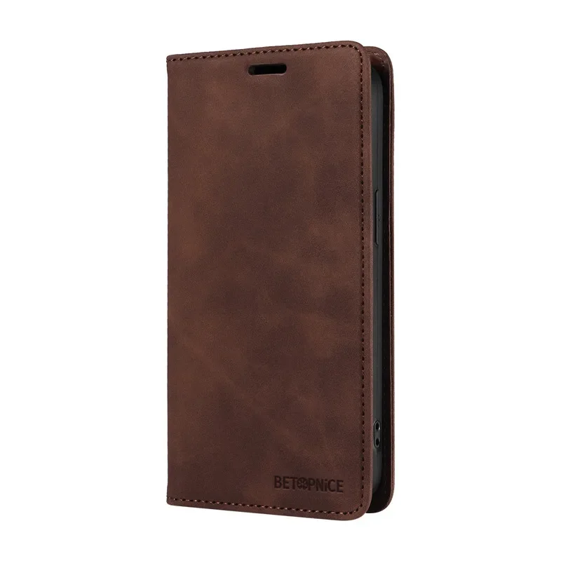 Enhanced Anti-Theft Wallet Flip Leather Phone Case with Card Holder