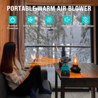 Souffleur d'air chaud portable, chauffage de voiture sans fil, dégivreur de pare-brise, ventilateur de chauffage et de refroidissement rapide pour batterie Makita 18V 6