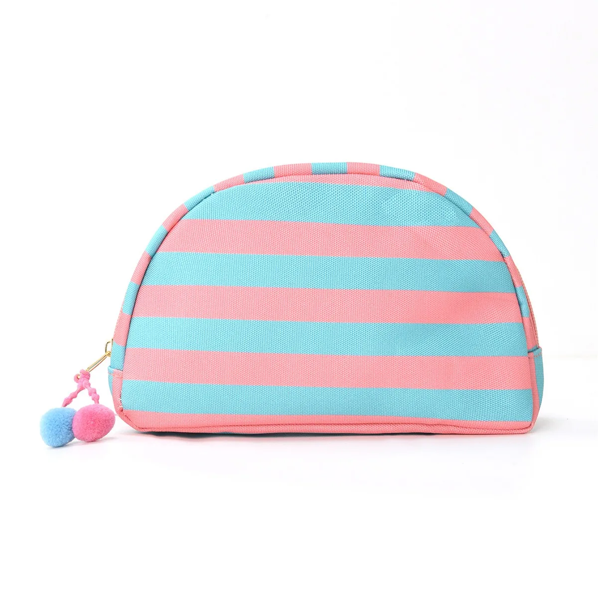 Gestreifte Aufbewahrungstasche Hochwertige Dopamin-Kosmetiktasche Reise-Outdoor Tragbare Aufbewahrungstasche – Detail 11