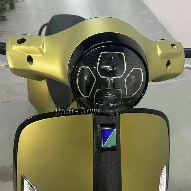 LED Headlight Assembly Black Chrome For Vespa GTS300 GTS 300 gts300 Motorcycle Headlamp Light Accessories