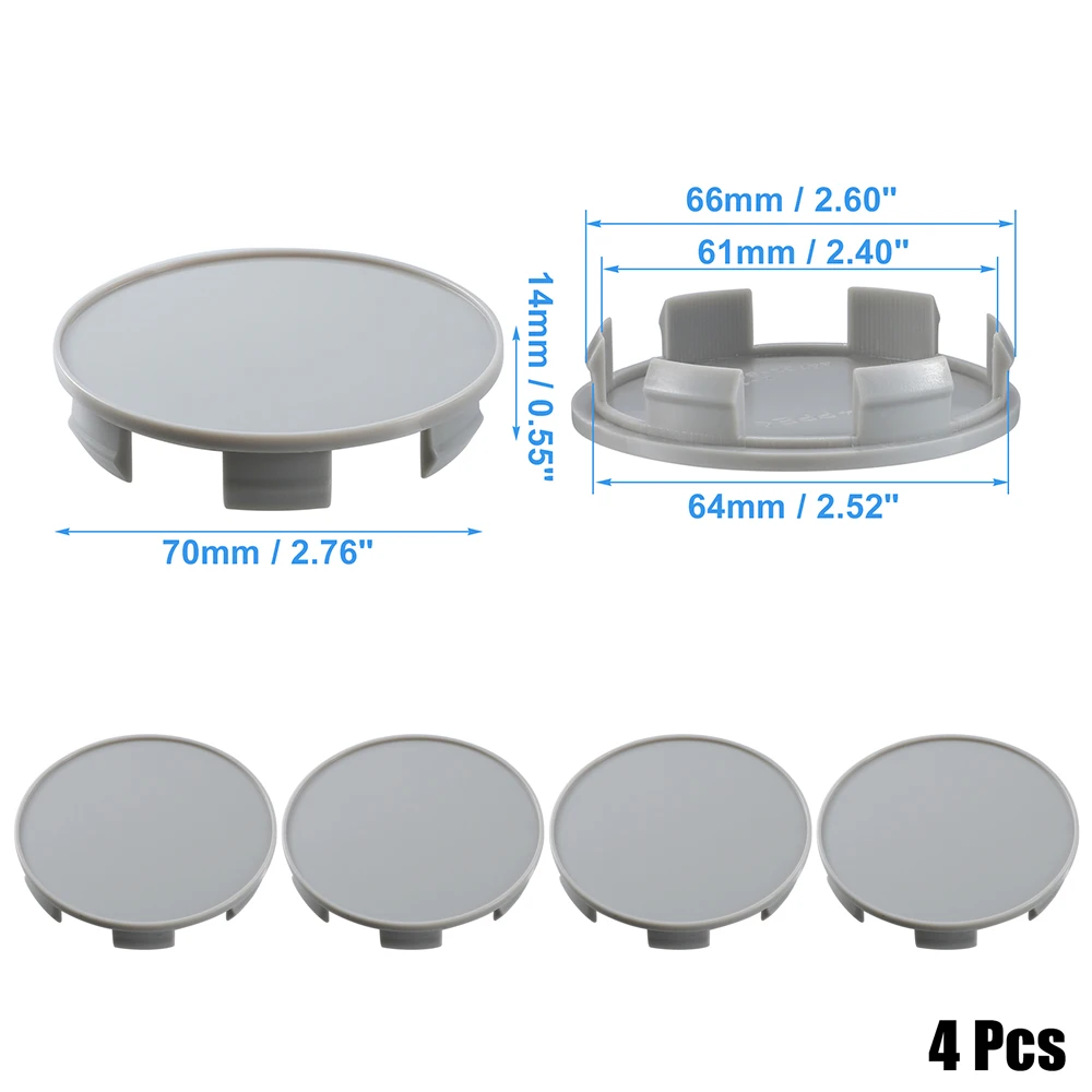 X Autohaux 4 Stück Außendurchmesser 75 mm 70 mm 68 mm 65 mm 58 mm 55 mm 64 mm 59 mm 53 mm Kfz-Radnabenkappen Universal-Reifennabenkappenabdeckung – Detail 26