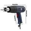 Construction Hair Dryer With Lcd 2000W Shrink Display Heat Gun 110v 220V Thermal Gun Powerful Thermal Blower Mini Hot Air Gun 3