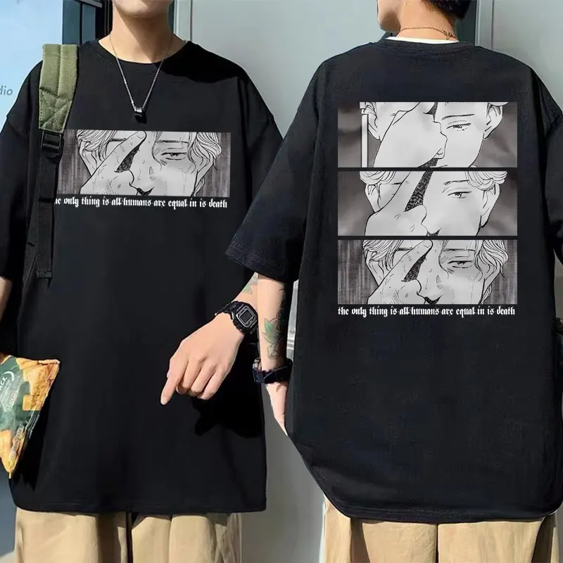 

Vinland Saga Tshirt Anime Monster Naoki Urasawa T Shirt The Onlg Thing Is All Humans Are Equal In Is Denth Tees Men Cool T-shirt