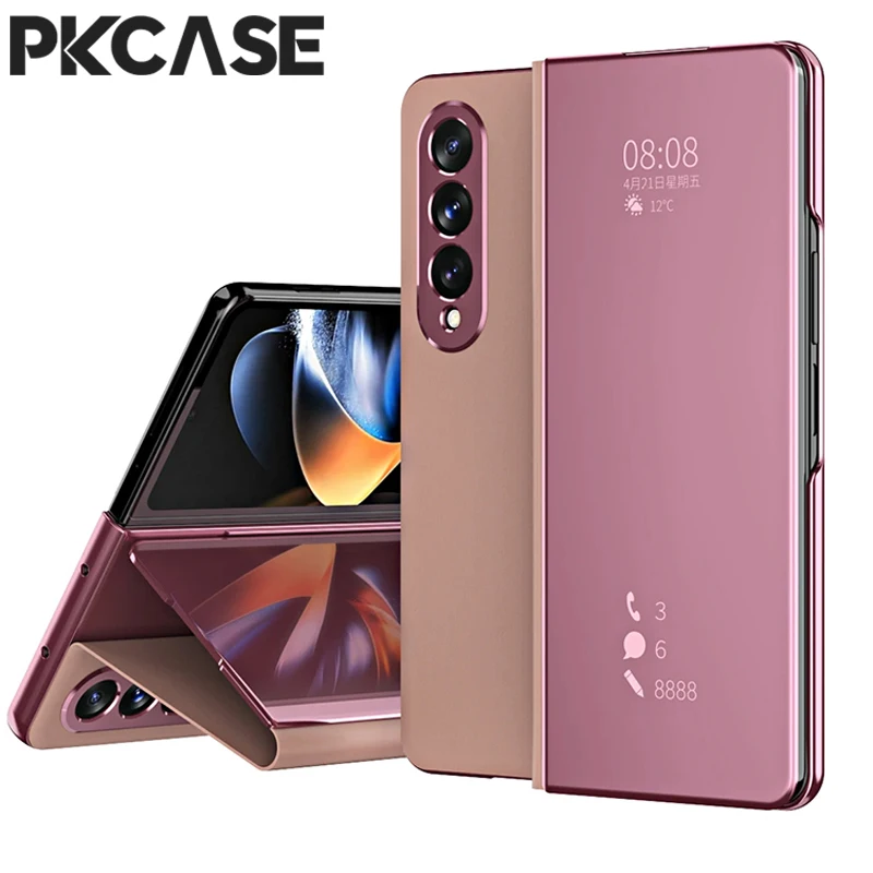 Smart Mirror Flip Leather Phone Case - Premium Design Cover