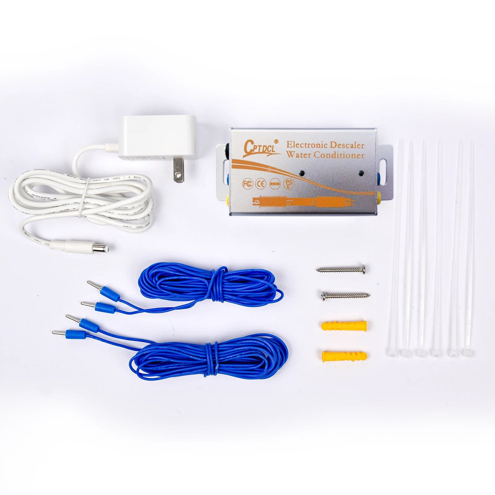 Electronic Water Descaler System Water Descaler, Alternative Electronic Salt-Free Hard Water Conditioner, Alloy Shell - 3