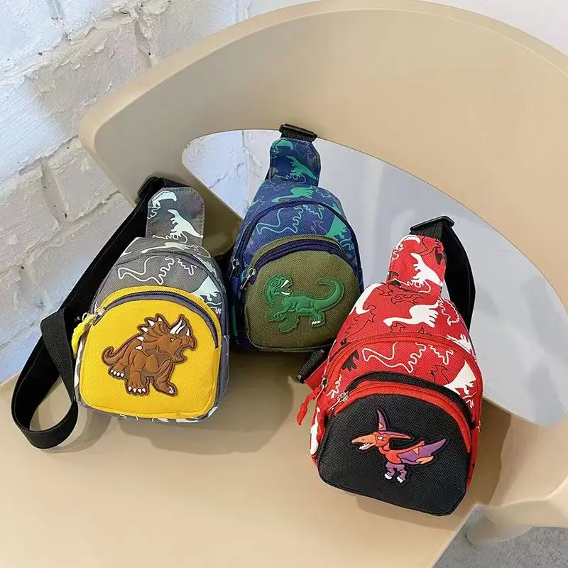Cute Dinosaur Canvas Sling Bag 2