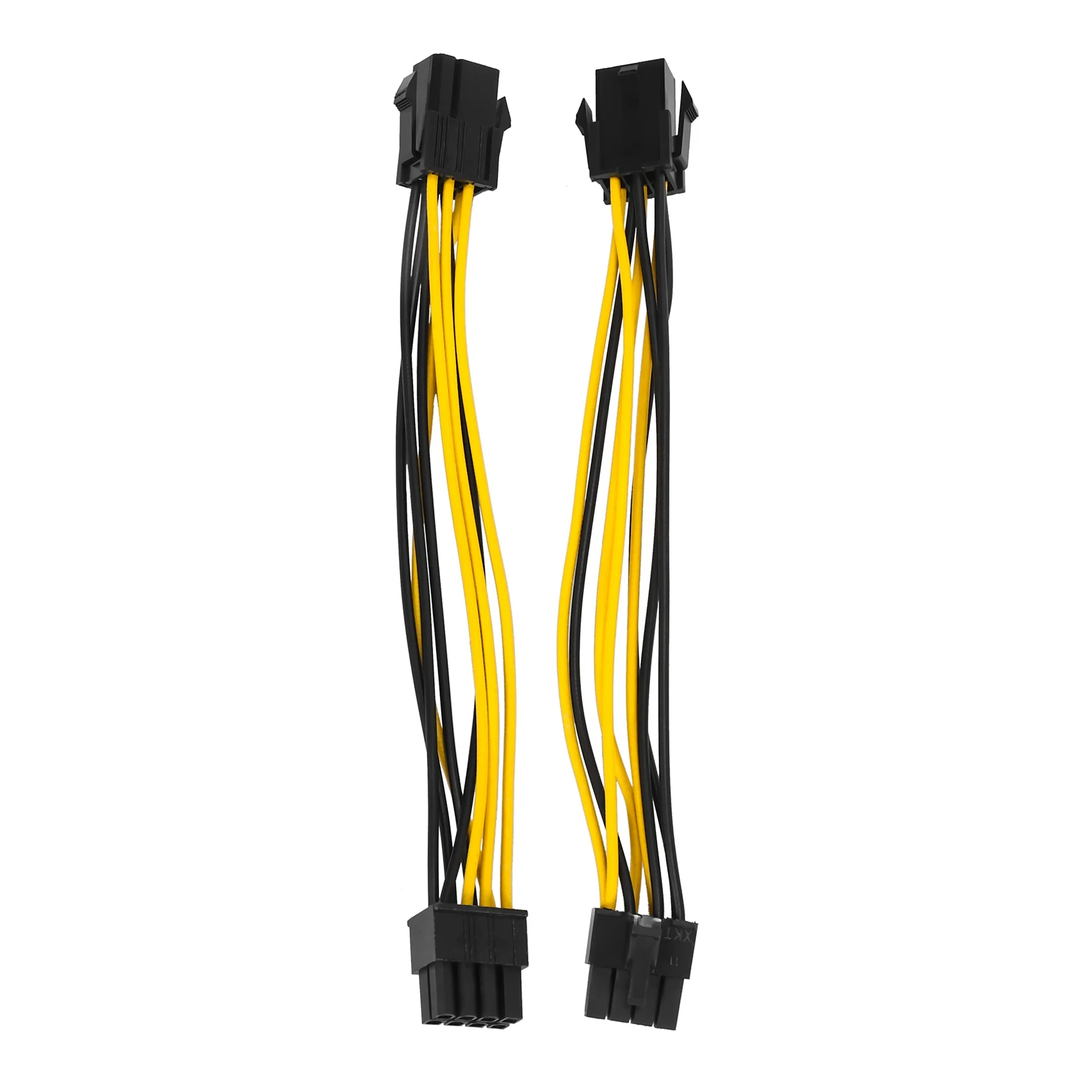 2 Pack Graphics Card 6 Pin to 8 Pin PCIe Adapter Power Cable (GPU Video
