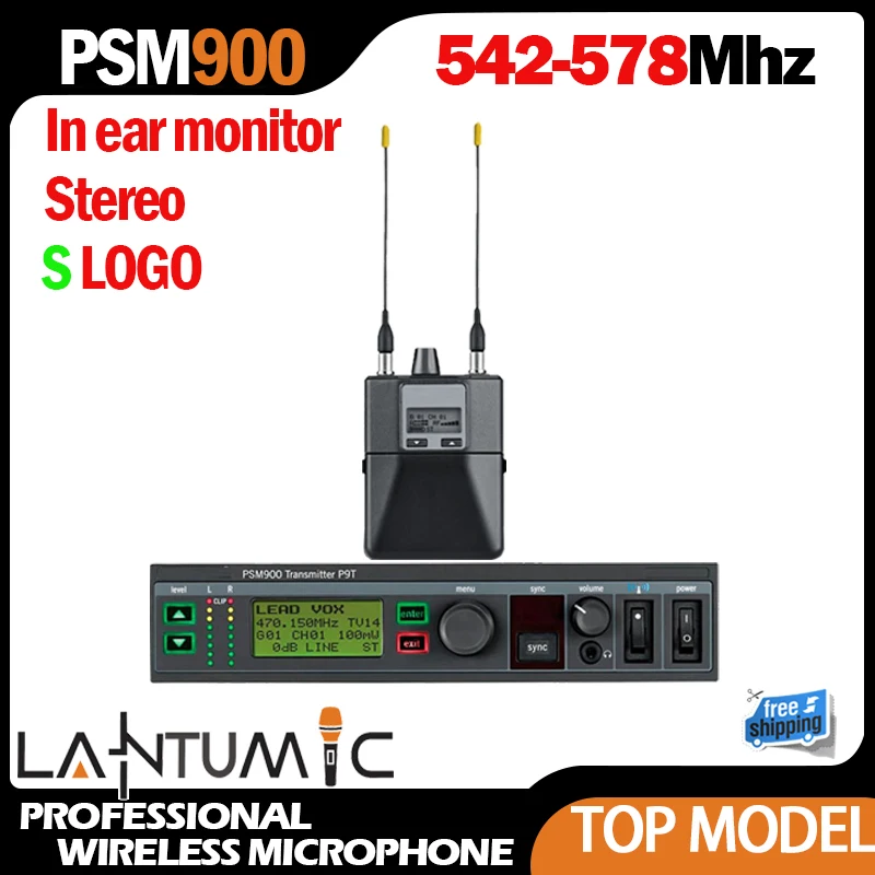 인이어 모니터 PSM900 스테레오 무선 모니터링 시스템 IEM 시스템 500M..