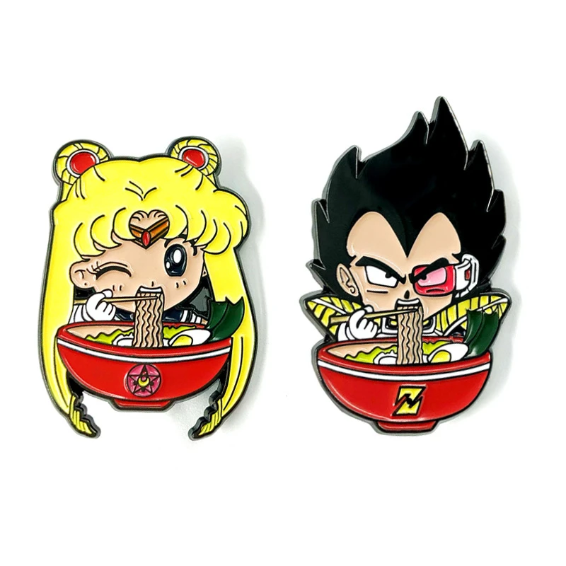 Metal Badge Brooch Pin | Vegeta Dbz Pin | Pin Sailor - Anime Cute Cartoon  Metal Enamel - Aliexpress