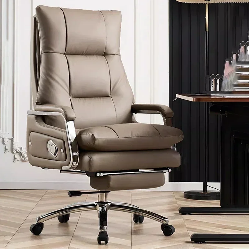 Hand Ergonomic Office Chairs Nordic Recliner Conference Boss Relax Armchairs Mobile Seat Cadeira Presidente Office Furniture airport reception chairs waiting room chair 6 seat reception bench for office business bank hospital silver