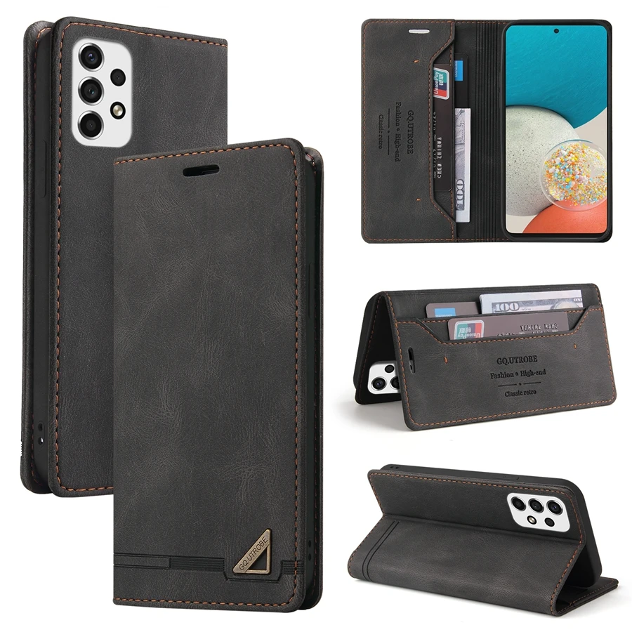 Anti-theft Leather Wallet Samsung Case